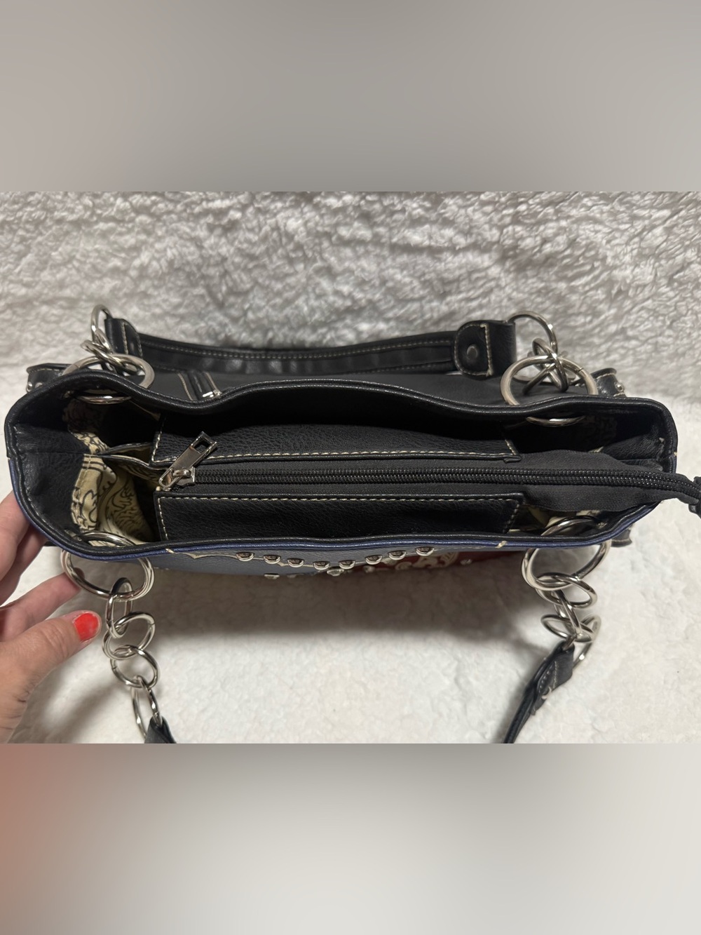 Red, White & Blue Texas Star-Accent Women’s Shoulder Bag - Picture 4 of 12
